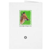 Red Fox Malerei - Original Wildlife Art (Hinten)