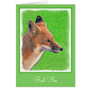 Red Fox Malerei - Original Wildlife Art