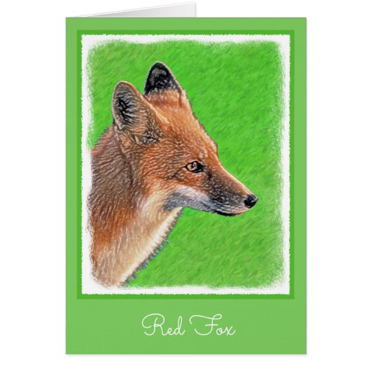 Red Fox Malerei - Original Wildlife Art (Vorne)