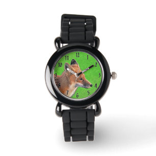 Red Fox Malerei - Original Wildlife Art Armbanduhr