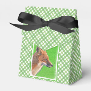 Red Fox Malerei - Original Wildlife Art Geschenkschachtel