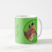 Red Fox Malerei - Original Wildlife Art Kaffeetasse (VorderseiteRechts)