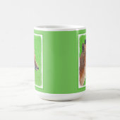 Red Fox Malerei - Original Wildlife Art Kaffeetasse (Mittel)