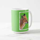 Red Fox Malerei - Original Wildlife Art Kaffeetasse (VorderseiteRechts)