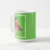 Red Fox Malerei - Original Wildlife Art Kaffeetasse (Vorderseite Links)