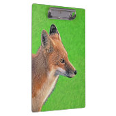Red Fox Malerei - Original Wildlife Art Klemmbrett (Rechts)