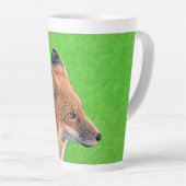Red Fox Malerei - Original Wildlife Art Milchtasse (Rechte Ecke)