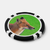 Red Fox Malerei - Original Wildlife Art Pokerchips (Einzeln)