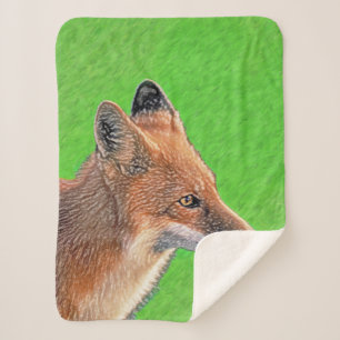 Red Fox Malerei - Original Wildlife Art Sherpadecke