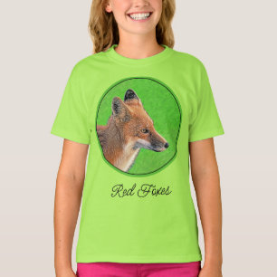 Red Fox Malerei - Original Wildlife Art T - Shirt