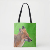 Red Fox Malerei - Original Wildlife Art Tasche (Vorderseite)