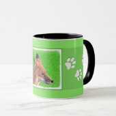Red Fox Malerei - Original Wildlife Art Tasse (VorderseiteRechts)