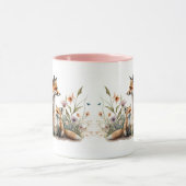Red Fox Mama mit Kit-Tasse Tasse (Zentrum)