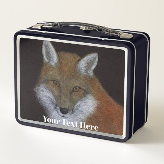 Red Fox Metal Lunch Box (Rückseite)