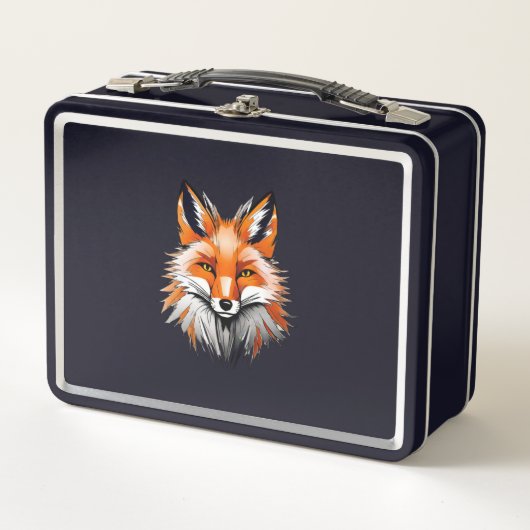 Red Fox Metal Lunch Box (Vorderseite)