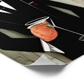 Red Fox mit Martini Poster (Ecke)