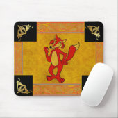 Red Fox Mouse Pad Mousepad (Mit Mouse)
