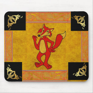 Red Fox Mouse Pad Mousepad