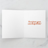 Red Fox Mutter und Kits im Gras Karte (Innenseite)