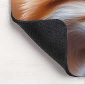 Red Fox Nah AI Art Mousepad (Ecke)