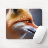 Red Fox Nah AI Art Mousepad (Mit Mouse)