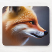 Red Fox Nah AI Art Mousepad (Vorne)