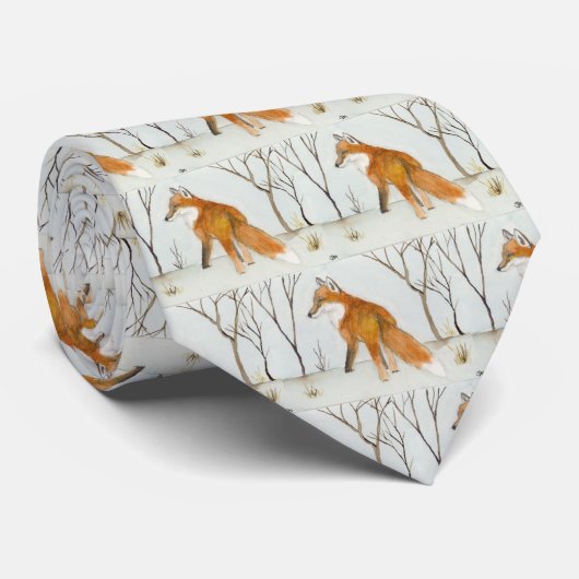 Red Fox Neck Tie Krawatte (Gerollt)