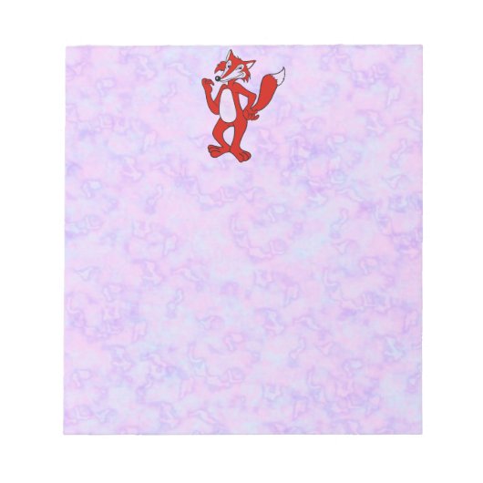 Red Fox Notizblock (Vorderseite)