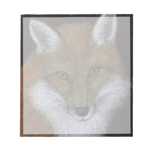 Red Fox Notizblock (Vorderseite)
