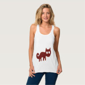 Red Fox oder Cat Nazca Lines Tank Top (Vorderseite Vollansicht)