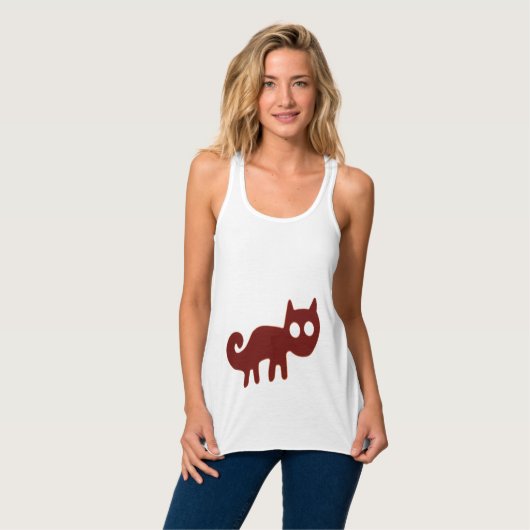 Red Fox oder Cat Nazca Lines Tank Top (Vorderseite Vollansicht)