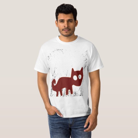 Red Fox oder Nazca Lines Fox oder Cat T-Shirt (Vorne ganz)