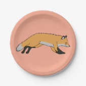 Red Fox Pappteller (Vorderseite)