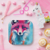 Red Fox Pappteller (Party)
