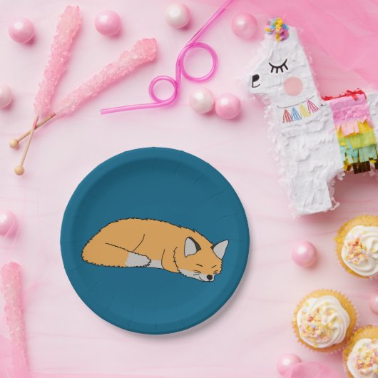 Red Fox Pappteller (Party)