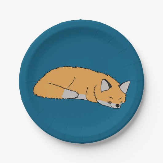 Red Fox Pappteller (Vorderseite)