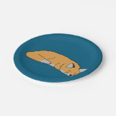 Red Fox Pappteller (Schrägansicht)