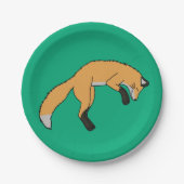 Red Fox Pappteller (Vorderseite)