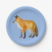 Red Fox Pappteller (Vorderseite)