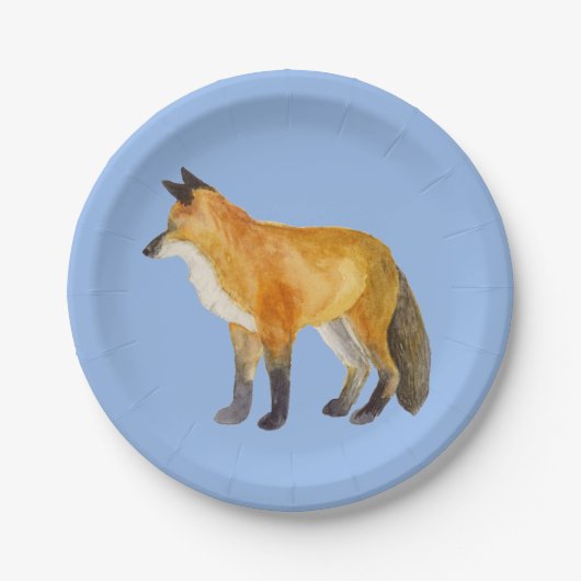 Red Fox Pappteller (Vorderseite)
