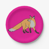 Red Fox Pappteller (Vorderseite)
