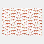 Red Fox Pattern Geschenkpapier Set (Vorderseite)