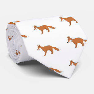 Red Fox Pattern Krawatte