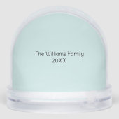 Red Fox Personalisierter Weihnachtsschneeglobe Schneekugeln (Rückseite)