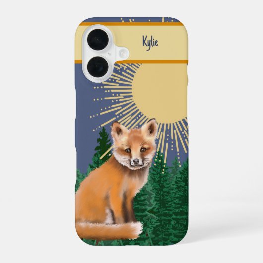 Red Fox Phone Case iPhone 16 Hülle (Rückseite)