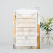 Red Fox Portrait Briefpapier (Stehend Vorderseite)