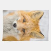 Red Fox Portrait Geschirrtuch (Horizontal)