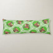 Red Fox Portrait Malerei Original Wildlife Seitenschläferkissen (Rückseite)