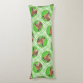 Red Fox Portrait Malerei Original Wildlife Seitenschläferkissen (Rückseite (Vertikal))