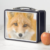 Red Fox Portrait Metall Brotdose (Beispiel)